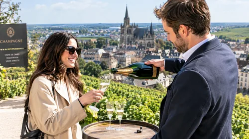 Arrive in Reims or Épernay