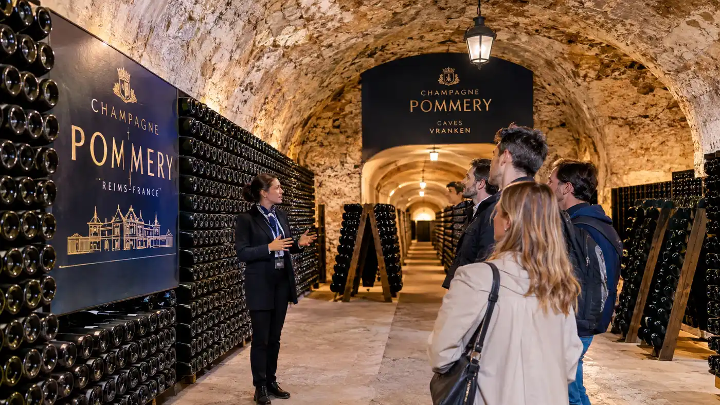 Cavernas de Champanhe Mumm Pommery Iconic