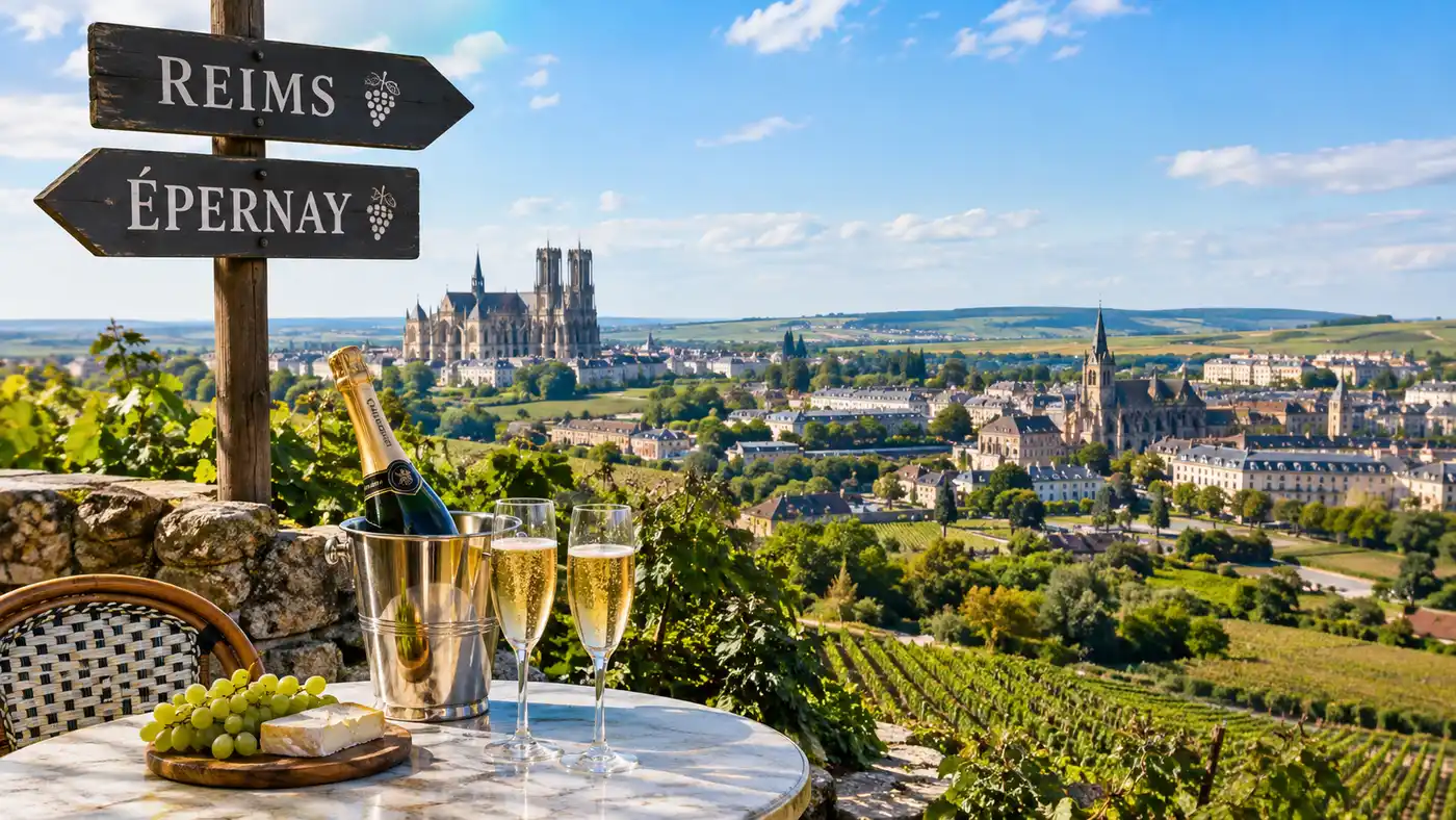 Reims vs Épernay: ¿Qué ciudad elegir para una excursión de un día por la región de Champagne